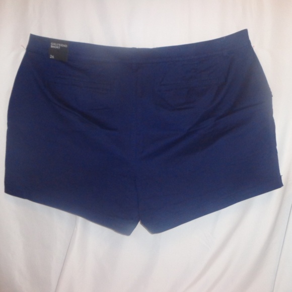Shorts 26 28 Lane Bryant Navy Blue Plus Girlfriend - Picture 2 of 4